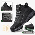 thumbnail image 2 of Gexuosn Hiking Boots for Men Outdoor Mid Trekking Lightweight Mountaineering Shoes,Gray, 2 of 6