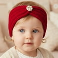 thumbnail image 2 of Kids Winter Knitted Headband Stretchy Yarn Ear Warmer Head Wrap Girls Boys Warm Lined Elastic Bandana Cold Weather Clothes, 2 of 4