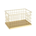 thumbnail image 1 of Cesta de almacenamiento de cosméticos multiusos, diseño simple para mesa, tocador de cocina L, 1 of 8