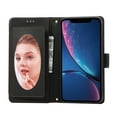 thumbnail image 6 of Allytechgroup Wallet Case for Apple iPhone XS Max with Crossbody Strap Hand Wrist, Makeup Mirror Cards Slots Cash Pocket RFID Blocking Flip Stand Slim Case Cover for iPhone XS Max, Black, 6 of 7