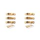 thumbnail image 3 of Yuarrent Pack of 3 Guitar Bridge Iron Installation Firmness Handy Gear Musical Accessories Instrument Supplies Metal Saddles 2piezas, 3 of 6