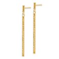 thumbnail image 2 of 10k Polished and Diamond-cut Bar Dangle Post Earrings, 2 of 4