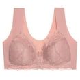 thumbnail image 5 of Entyinea Bra for Women Full Coverage Comfort Wirefree Bra Z11-Pink M, 5 of 5