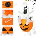 thumbnail image 3 of Gymax 6ft Inflatable Ghost in Pumpkin Halloween Decoration w/ Built-in LED Lights, 3 of 8