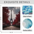 thumbnail image 3 of Diamond Art Kit for Adults, Paris Autumn Tower Red Trees Diamond Painting for Adults Beginners, 5D DIY Diamond Art Painting Kits, Colorful Diamond Painting Craft for Home Decor 12x16, 3 of 7