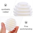 thumbnail image 3 of OULII 10Pcs Durable Synthetic Rubber White Practice Balls Indoor Golf Training Stripe Ball, 3 of 7
