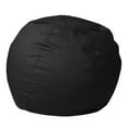 thumbnail image 2 of Emma + Oliver Small Solid Black Refillable Bean Bag Chair for Kids and Teens, 2 of 8