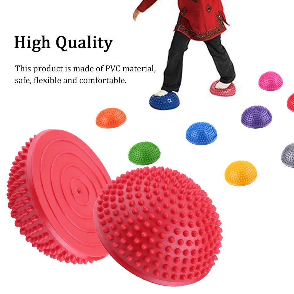 Details about   Yoga Half Ball Fitness Balance Ball Trainer Foot Massage Point Ball Exercises US 