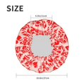 thumbnail image 4 of Kdxio Beef1 Print Shower Cap for Women,Elastic and Reusable,Double Waterproof Layers Bathing Hat, 4 of 6