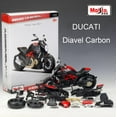 thumbnail image 4 of Maisto 1:12 2011 Ducati Diavel carbon black motorcycle diecast metal model kit, 4 of 5