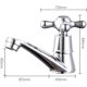 thumbnail image 3 of Grifo de fregadero de cocina, grifo de fregadero individual moderno, grifo de agua fría individual, grifo de agua, para el hogar, baño, inodoro, fregadero, cocina, con filtro (plata) JAMW Sencillez, 3 of 5