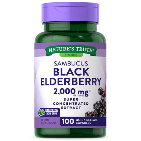 Black Elderberry Capsules 2000mg