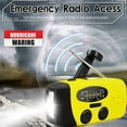 thumbnail image 3 of Radio d'Urgence à Manivelle avec Lampe de Poche LED, Radio Météo Portable AM/FM NOAA avec Alimentation 1200mAh, 3 of 5