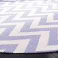 thumbnail image 3 of Safavieh Dhurries Bentley Geometric Area Rug, Purple/Ivory, 6' x 6' Round, 3 of 10