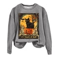 thumbnail image 7 of Futezty Halloween Sweatshirts for Women Plus Size Long Sleeve Cute Graphic Pullover Top 2025 Fall Fashion Shirt Clothes, 7 of 7