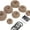 Tan, variant on Donut Hair Bun Maker Set, 7 Pieces Hair Bun Makers (1 extra-large, 2 large, 2 medium and 2 small), 5 pieces Hair Elastic Bands, 20 pieces Hair Pins, Tan Color
