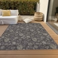 thumbnail image 6 of Addison Rugs Chantille Indoor/Outdoor Transitional Floral Taupe Washable Rectangle Rug, 8' x 10', 6 of 6