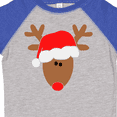 thumbnail image 4 of Inktastic Christmas Cute Reindeer in Santa Hat Boys or Girls Toddler T-Shirt, 4 of 5