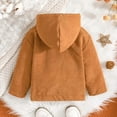 thumbnail image 2 of HXWCHs Baby Boy Corduroy Jacket Toddler Winter Thickened Warm Lined Coat with Lapel & Button Down, Essential Baby Winter Warm Clothes Outfits Gray 3-4 Years, 2 of 6