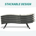 thumbnail image 5 of Mondawe 2-Piece Patio Chaise Lounge Set: Outdoor Aluminum Textilene Lounge Chairs with Adjustable Backrest, 5 of 10