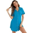 thumbnail image 4 of FEREMO Plus Size Short Sleep Shirt Womens Sleepwear Shirt for Women, 4 of 5