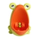 thumbnail image 3 of Orinal de pie para entrenamiento de inodoro para niños, orinal portátil de cartón con forma de rana, orinal de pie para niños, interior y exterior, 2 naranja verde, 3 of 8