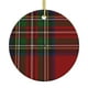 thumbnail image 1 of Adorno navideño colgante de tartán escocés Royal Stewart para árbol de Navidad - Decoraciones colgantes de cerámica para fiestas - Ideas para regalar adornos navideños, 1 of 8