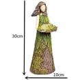 thumbnail image 1 of Estatua de jardín de hadas con comedero para pájaros, adornos de resina para césped, esculturas artísticas de jardín para decoración al aire libre, 1 of 8