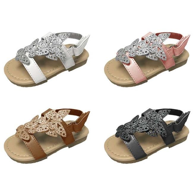 DDI 2335788 Toddler Girls Glitter Butterfly Sandal, Assorted Color ...