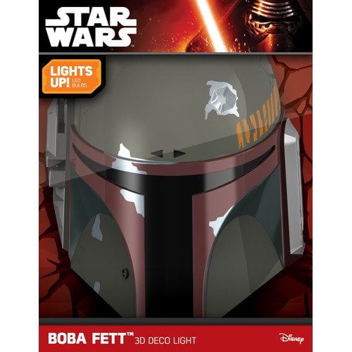 star wars boba fett 3d deco light