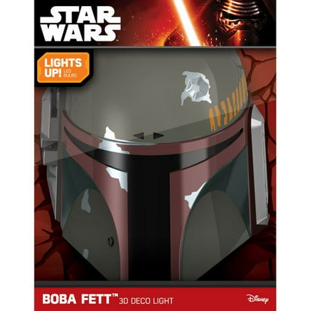 3D Light FX Star Wars Boba Fett 3D Deco LED Wall (Best Selling 3d Printed Items)