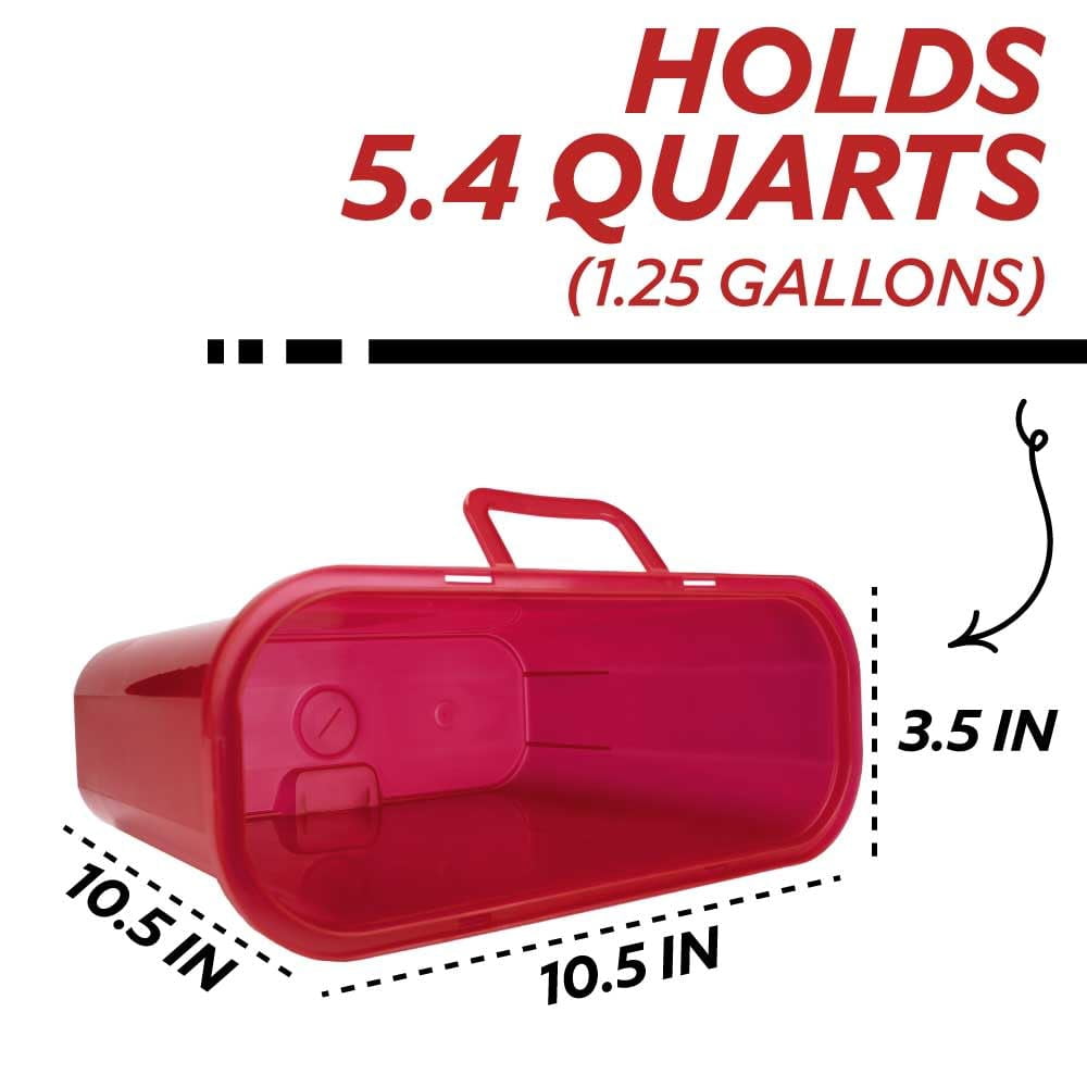 Medegen Heavy Duty Sharps Container for Home Use & Professional, 5.4 Quart (12-Pack) with Clear Locking Lid, Multi-Purpose Biohazard Needle and Syringe Disposal, Professional Medical Grade