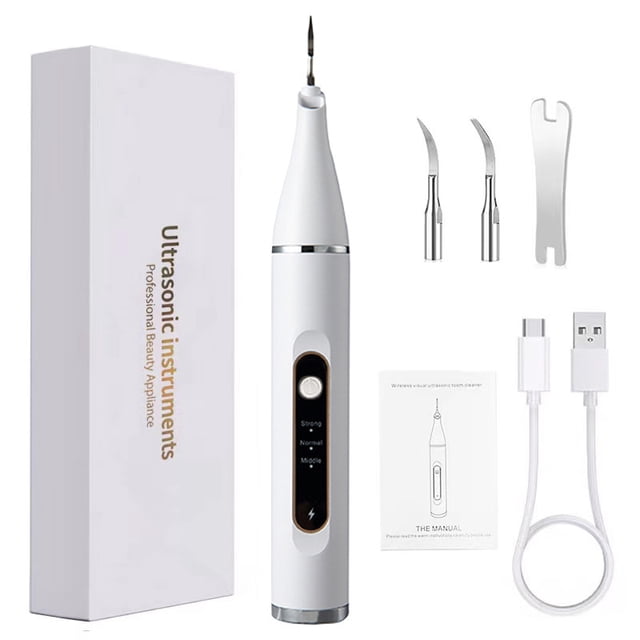 Limpiador dental ultrasónico auténtico Limpiador dental eléctrico portátil para el hogar Limpiador dental visual Limpiador dental Limpiador dental