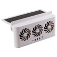 thumbnail image 1 of Solar Powered Car Exhaust Fan, 3 Air Outlets for Summer Air Circulation, Auto Exhaust Cooler & Radiator with Battery & USB Power, Removes Odors, Black, 1 of 8