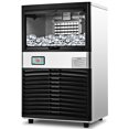 thumbnail image 1 of Costway Machine à Glaçons en Acier Inoxydable 100lbs/24h Portable, 1 of 10