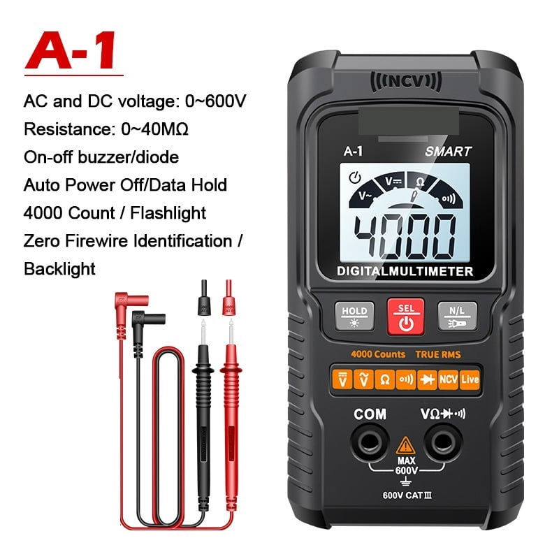 Profesional Digital Multimeter Smart Multimeters Multimetro Ohm Voltage Meter Auto Range