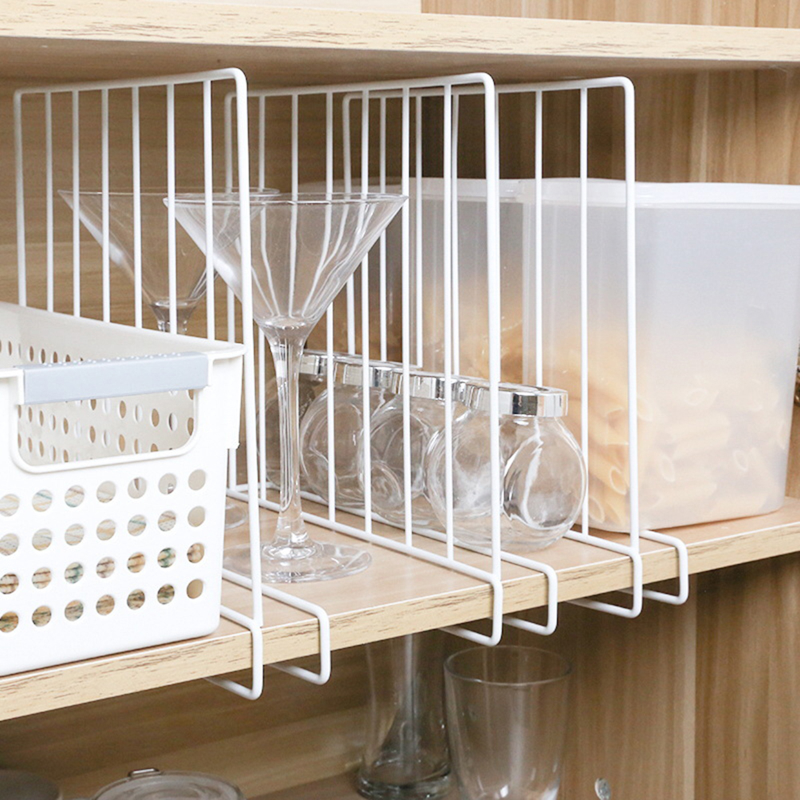 Octpeak 3Pcs Closet Shelf Dividers Wardrobe Partition Division