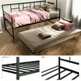thumbnail image 4 of Dextrus Twin Daybed Adjustable Height Sofa Bed Couch, No Box Spring Needed, Black, 4 of 7
