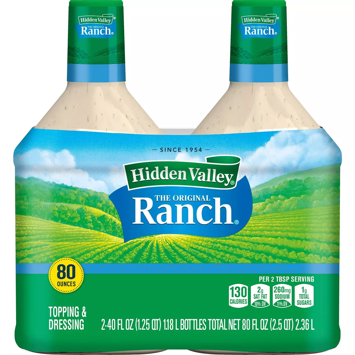 Hidden Valley Original Ranch Dressing 40 oz., 2 pk.