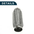thumbnail image 6 of Unique Bargains Car Exhaust Flex Pipe 2.20 Inch OD Flexible Braided Exhaust Tube Universal Flexible Pipe Tubing Silver Tone 1 Pc, 6 of 6