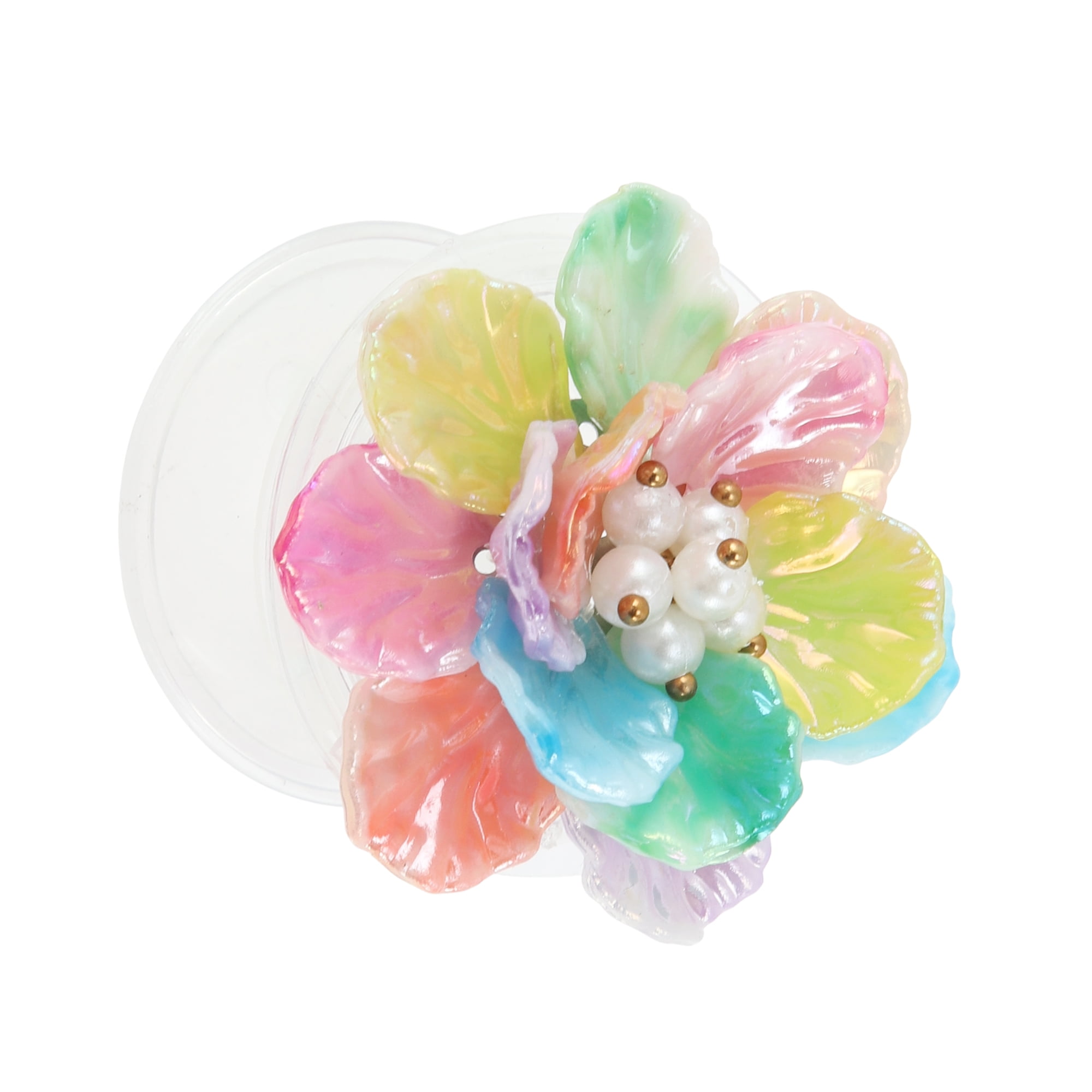 Unique Bargains Shell Flower Phone Grip 1 Pc Multicolored