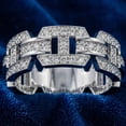 thumbnail image 4 of Pompeii 1 1/4Ct Diamond Ring Men's Lab Grown Band in 10k White, Yellow, or Rose Gold, 4 of 6