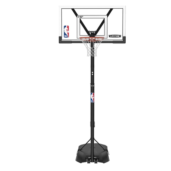 Lifetime NBA Branded 8ft-10ft Adjustable Height 54" Portable Basketball Hoop (92137)