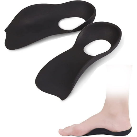 TELOLY 3/4 plantar fasciitis orthopedic insole,concave foot insole,flat foot insole for men and women, relieving flat foot and arch pain