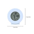 thumbnail image 4 of Reloj despertador digital Toystoory multifuncional con termómetro y calendario color blanco, 4 of 6