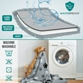 thumbnail image 2 of PetAmi Waterproof Dog Blanket For Small Medium Dogs, Pee Proof Pet Blanket Sherpa Fleece Couch Cover, Reversible Cat Throw Bed Sofa Protector, Soft Plush Washable Pad (Medium 29x40, Paw Print Gray), 2 of 7