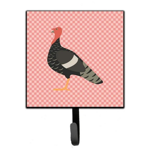 Marragansett Turkey Pink Check Leash or Key Holder - Pink Check