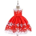 thumbnail image 2 of FDDMis Girls Gold Christmas Dress Satin Dress Red Cocktail Dress Babygirl Christmas Outfits the Outfit Classy Funeral Outfit 0-3 Months Baby Boy, Red 8-9 Years, 2 of 6