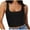 #01 Black, variant on Women's Tank Tops Summer Casual Sleeveless Square Neck Short TShirt Summer Vest Yoga Workout Shirts Stretch Ribbed Crop Top Basic Cami Blouses