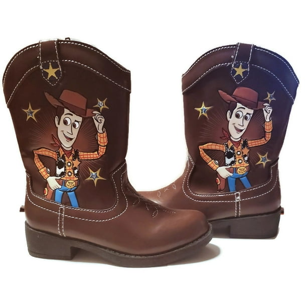 Disney Pixar Toy Story Toddler Boys Light Up Woody Cowboy Boots Toddler Little Kid Brown Walmart Com Walmart Com